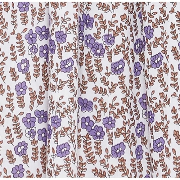 Daughters of India Bonita Dress Medium Lavender Purple Floral Mini Dress Boho - Picture 4 of 5